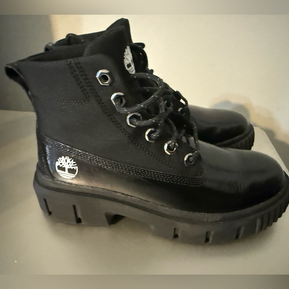 Timberland Black Lace-Up Boots